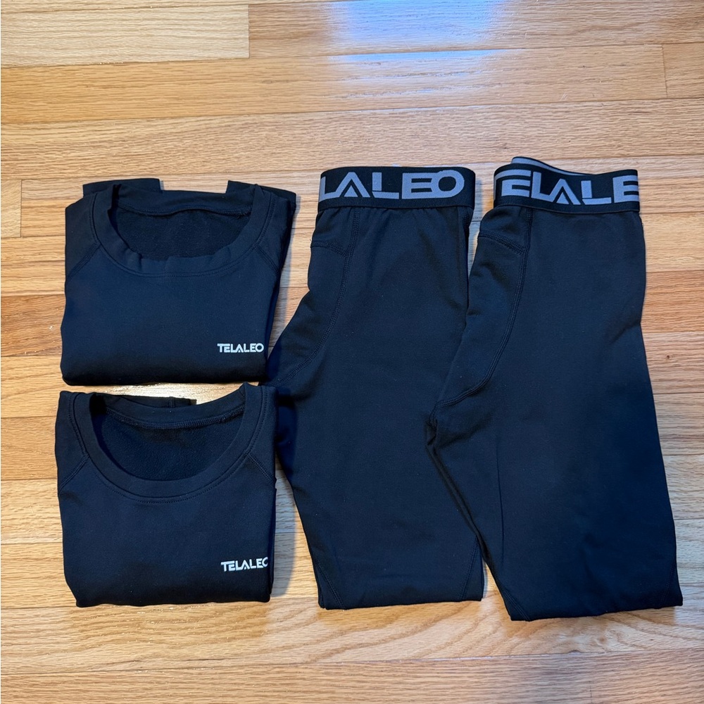 Base Layer Sets (2 sets) - Crew Tops & Leggings